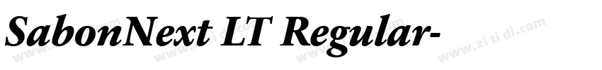 SabonNext LT Regular字体转换